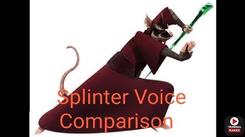 Splinter Voice Comparison Reaction