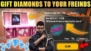 How to gift diamonds in free fire | how to send diamonds in free fire from one id to another