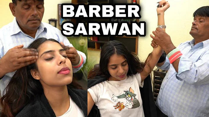 ASMR Head massage therapy on Nancy by Indian Barbe...