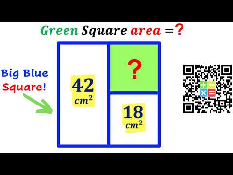 Can you find area of the Green shaded Square? | (Rectangles) | #math #maths | #geometry