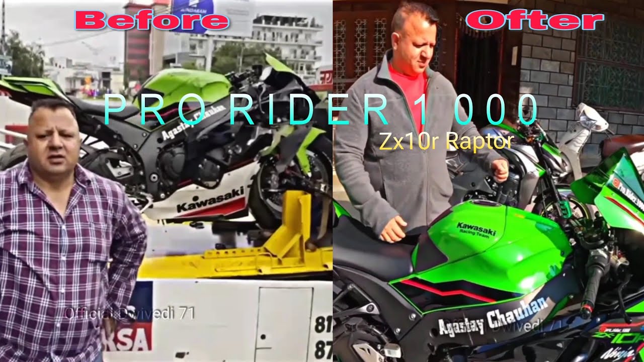 Zx10r Raptor repair ho gyi 💥 Pro Rider 1000 father 