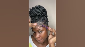 How to do dramatic edges with natural hair #edgestutorial #shorts #shortsfeed #naturalhair
