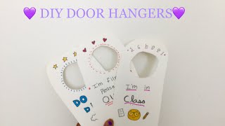 DIY DOOR HANGERS|| Super easy and fun!