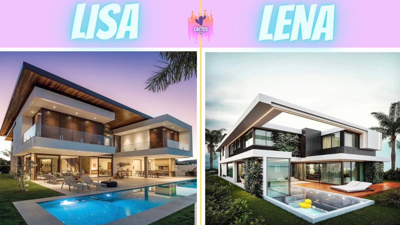 LISA OR LENA#10⛲️🐩 modern houses📷