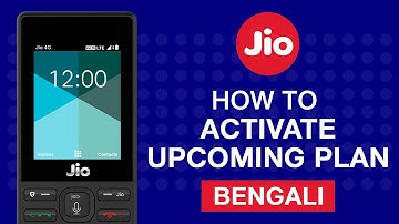 How to Activate Upcoming Plans Using MyJio App in JioPhone (Bengali)| Reliance Jio