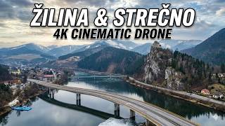 Zilina Strecno Castle Cinematic Drone Flight Slovakia 2026