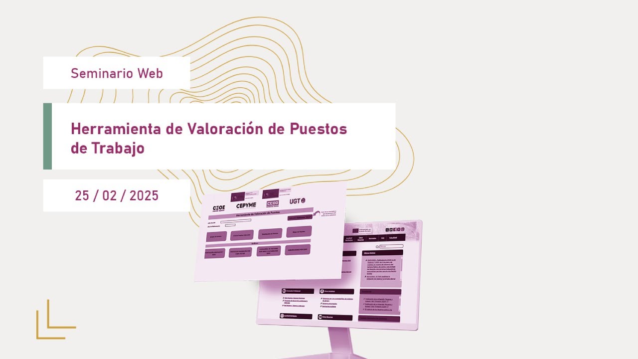 Seminario web sobre la herramienta de valoración de puestos de trabajo