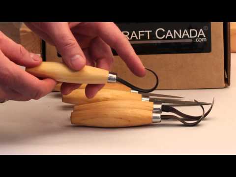 Mora spoon and woodworking knives overview