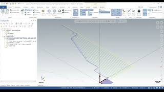 Mastercam 2022 turning roughing OD with wireframe