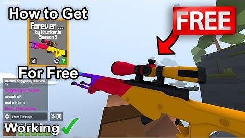 How to get Forever Hunting Skin for FREE in Krunker.io (WORKING)