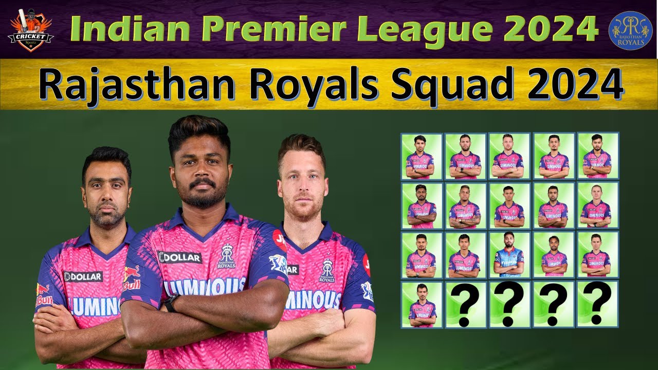 IPL 2024 | Rajasthan Royal Team Final Squad | RR Team Full Squad 2024 | RR Team 2024 | Cricket Sport