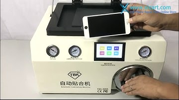 LCD Vacuum Laminating Machine with Transparent Cover and Autoclave Bubble Remover #TBK 408A