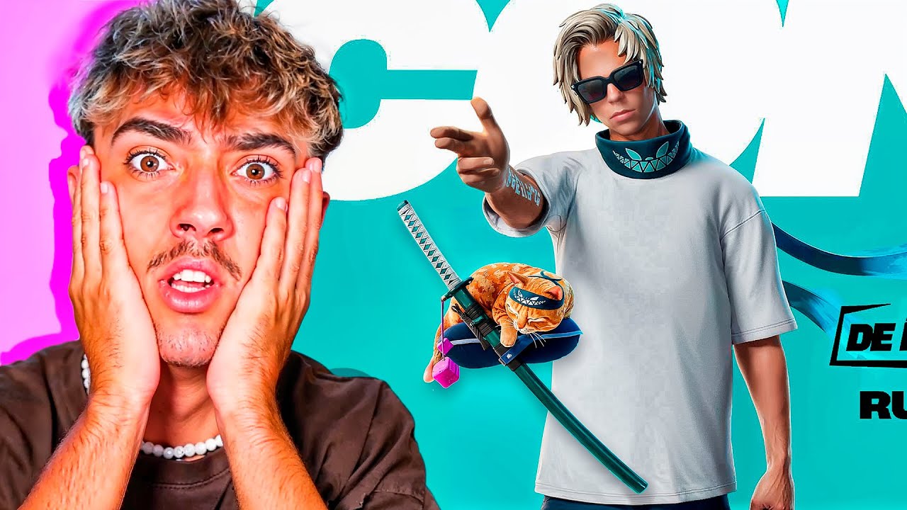 REACCIONANDO a LA SKIN de RUBIUS en Fortnite - YouTube