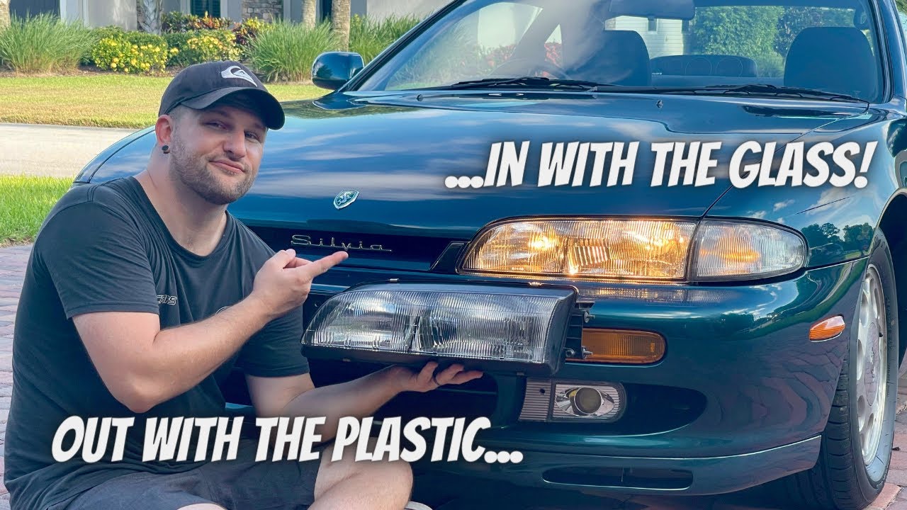OEM Glass Headlights Install on the Zenki S14 Silvia! YouTube