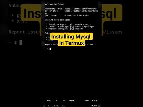 Install Mysql in Mobile Part 1 #itzrafiq #computerscience #termux #mariadb #mysql #mysqltutorials