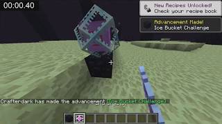 Minecraft End Poem Creative Superflat in 1.05 IGT (SS,NGS) [1.12.2]