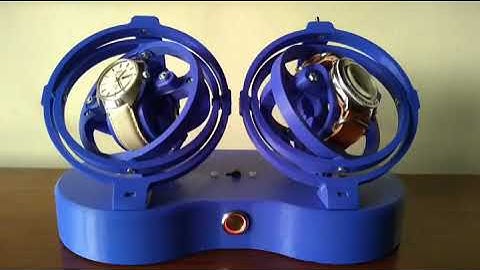 3D printed Dual Gyro Watch Winder for Automatic Watches
