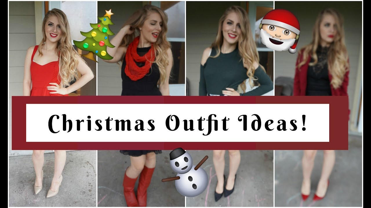 Christmas Outfit Ideas! - YouTube