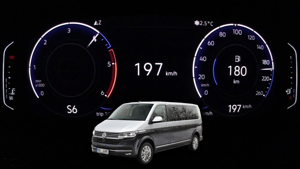 VW Multivan 2.0 TDI T6.1 specs, 0-60, quarter mile, lap times 