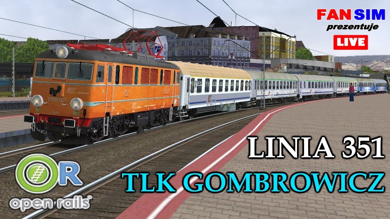 EP08 - TLK GOMBROWICZ - OPEN RAILS 🇵🇱 🚅  LINIA 351 SZCZECIN - POZNAŃ