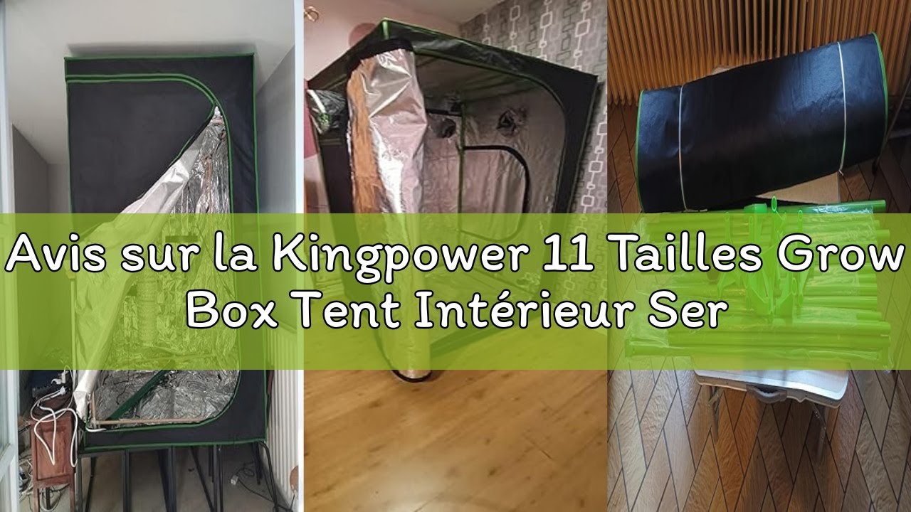 Tente De Culture Intérieure Kingpower 80x80x180 Cm - Grow Box Hydroponique Robuste Pour Plantes, Herbes Et Légumes