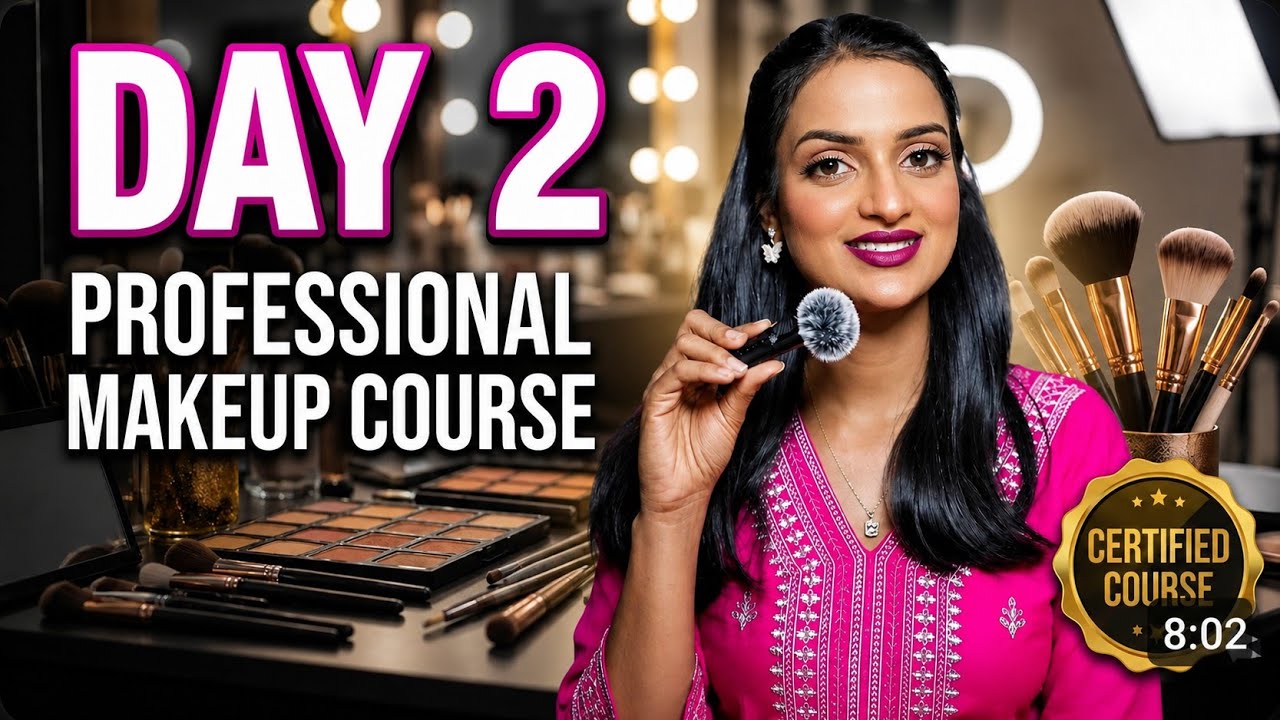 Day 2 Professional Makeup Course | Face Shape Analysis & Contour ...