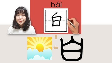 【NEW HSK5】/HSK2/白//bai_(white)How to Pronounce & Write Chinese Word & Character #newhsk3