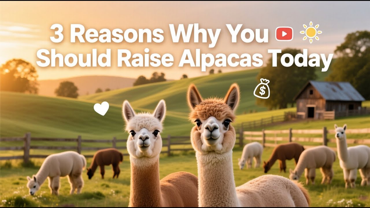3 Reasons Why You Should Raise Alpacas Today