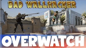 He is Even Bad with WALLHACKS! CS:GO OVERWATCH
