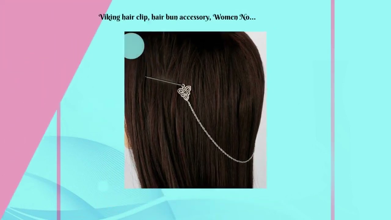 Viking hair clip, hair bun accessory, Women Norse Hair Accessories