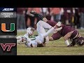 Miami vs. Virginia Tech Condensed Game | 2018 ACC Football