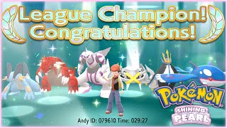 I beat the Elite 4 in Pokemon Shining Pearl
