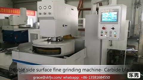 Double side surface fine grinding machine -carbide blade