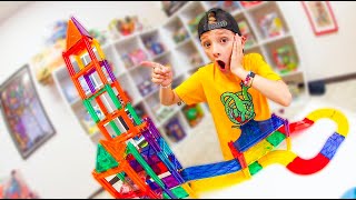 Father &amp; Son BIGGEST MAGNET TOWER EVER ATTACK!