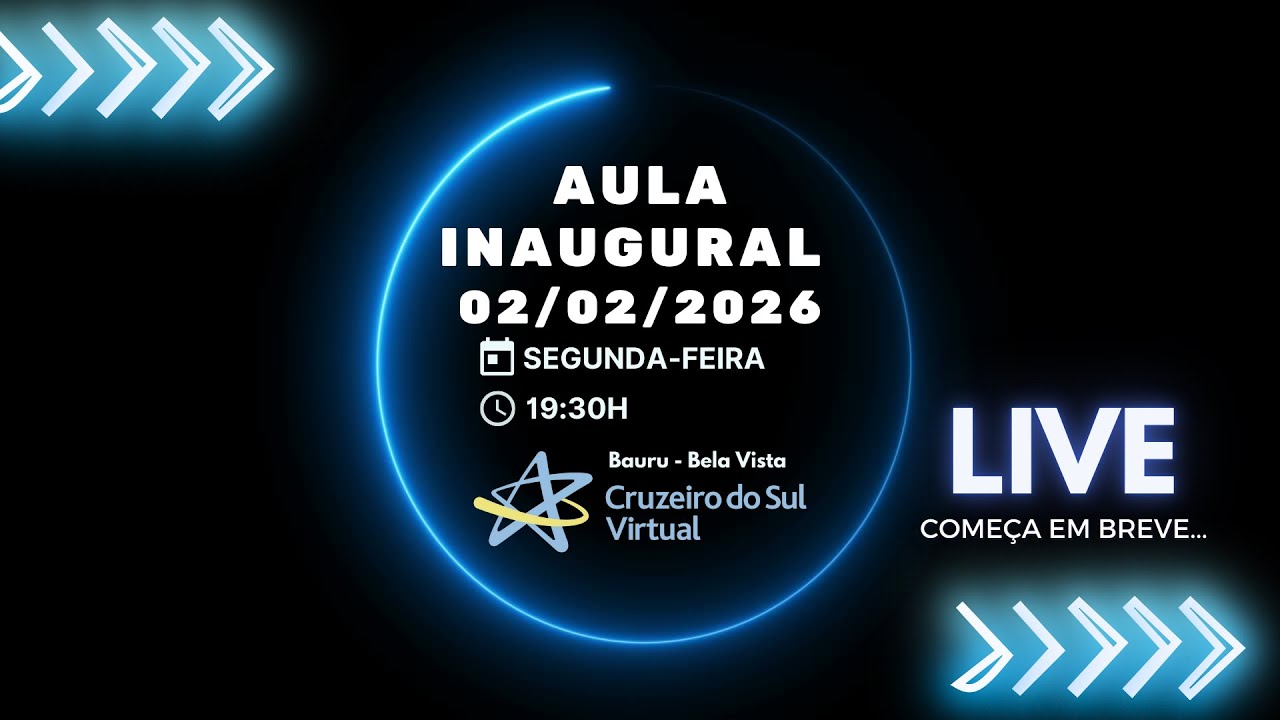 Aula Inaugural Cruzeiro do Sul Bauru - Bela Vista 02/02/26