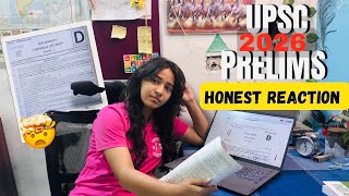 UPSC 2026 Prelims Reaction 🤯 | This Paper Was Mentally Exhausting 😭
