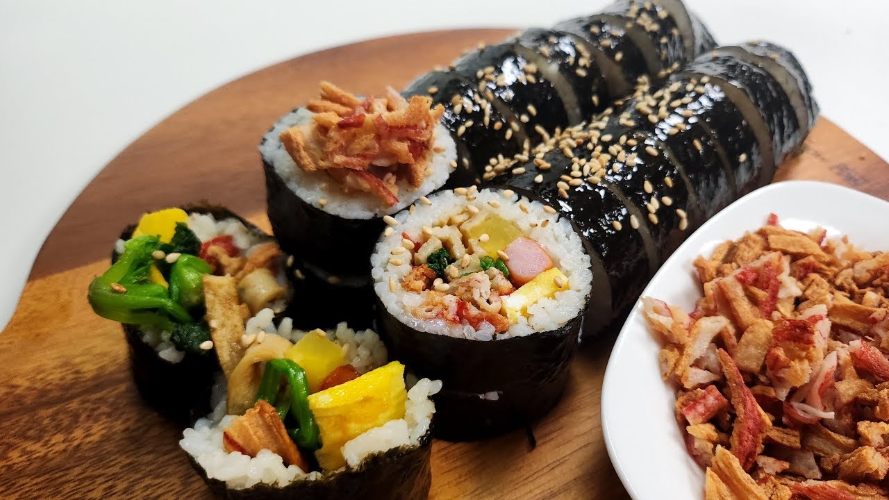 맛있는 김밥!마녀김밥!(Crab meat fried gimbap) YouTube