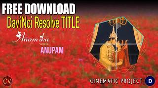 Wedding title project free download 2026 | Davinci Resolve 20 | MASK EFFECT