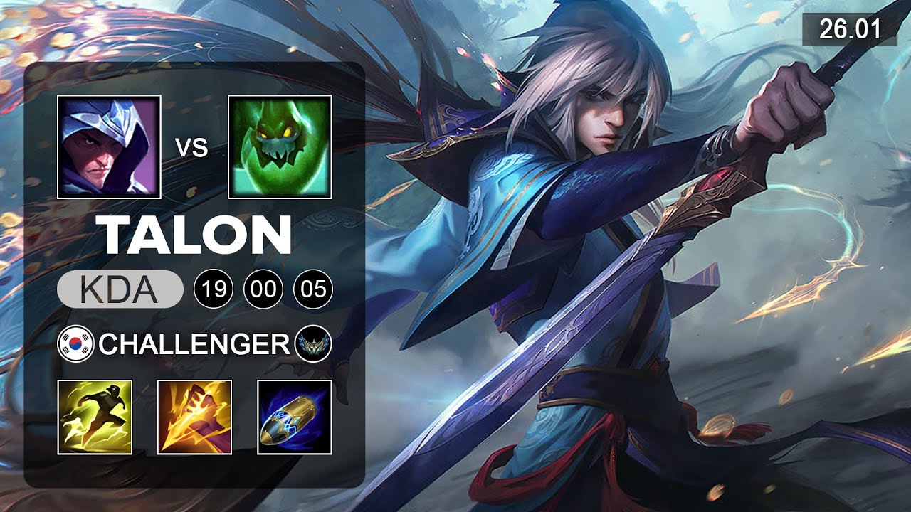 Talon vs Zac Jungle - KR Challenger - Patch 26.1 Season 16