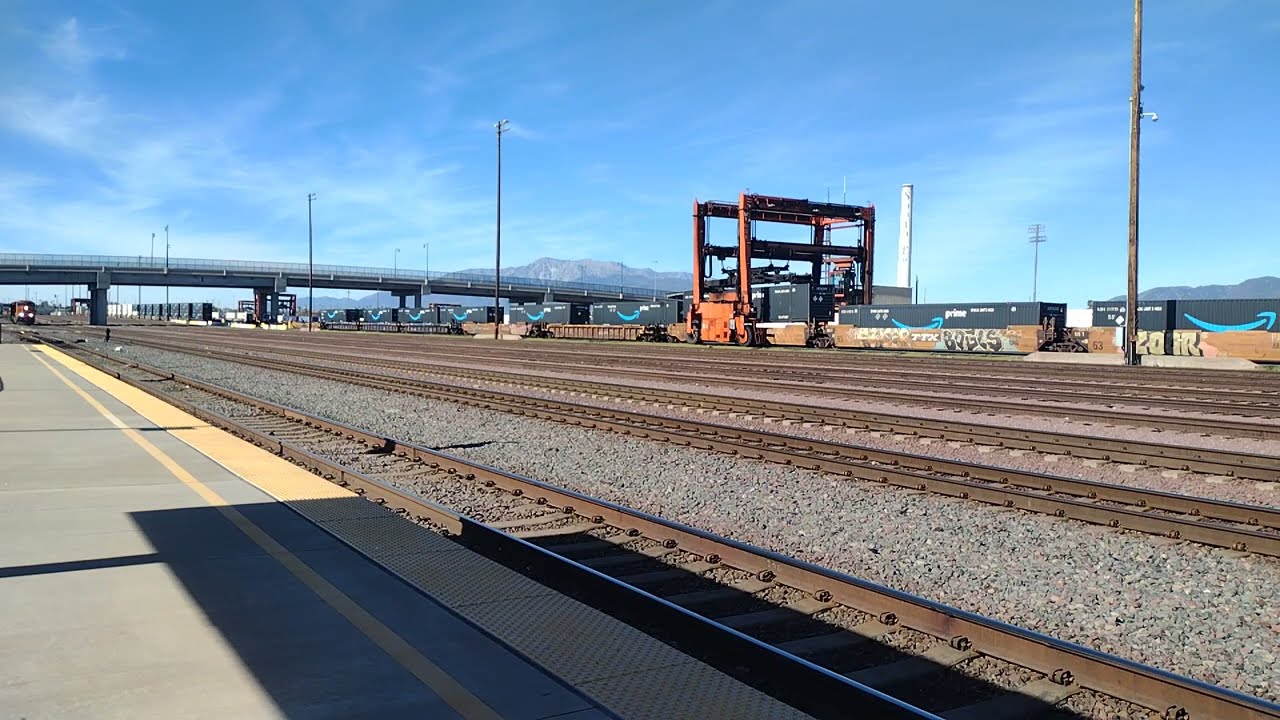 EB BNSF Power Move Train At San Bernardino CA! 