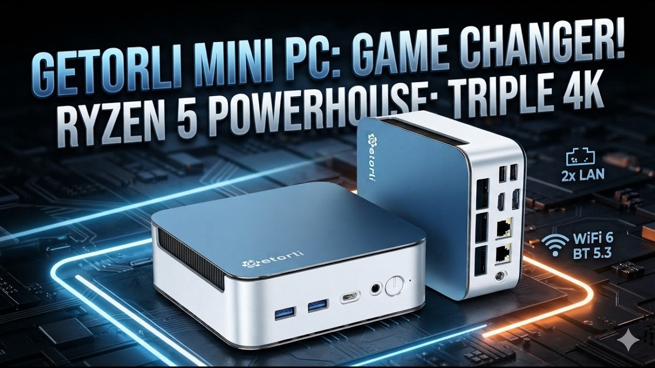 Getorli Mini PC Ryzen 5 6600H Review | Worth It? Triple 4K - YouTube