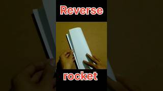 how to make reverse paper plain, reverse rocket. #crafting #creative #origami #2024