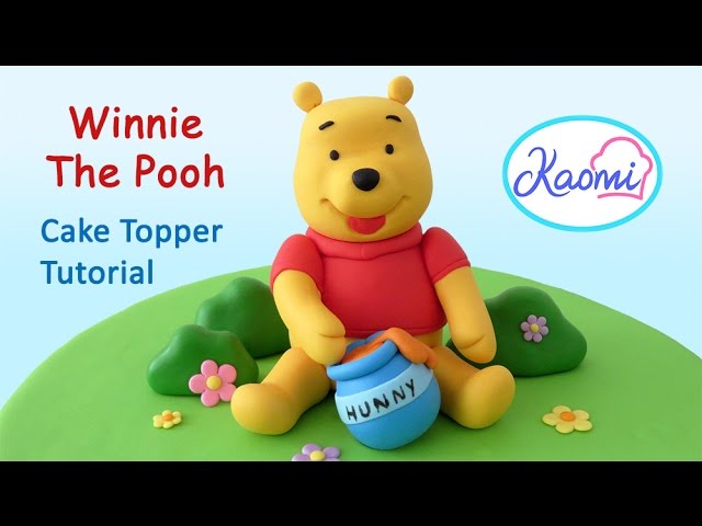 How to make Winnie the Pooh (Cake Topper)/ Winnie the Pooh en pasta de  goma. 