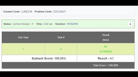 Summer Heat June CodeChef Long Challenge Solution