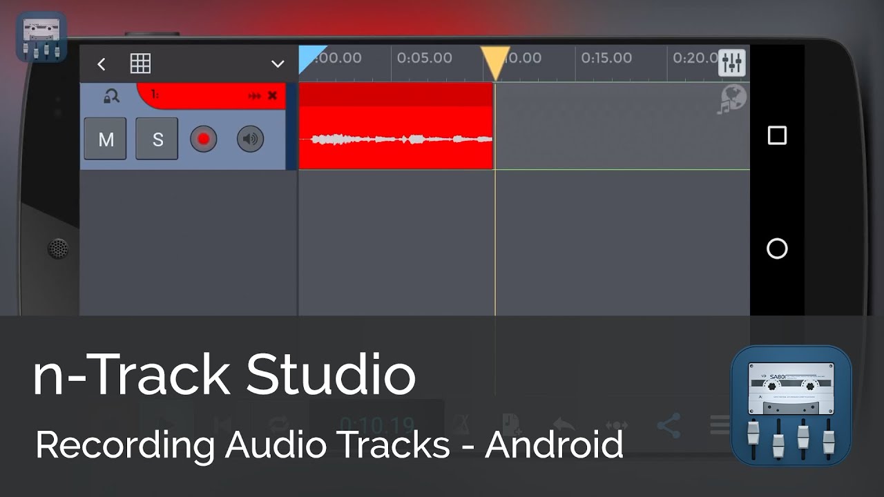 Recording Audio Tracks N Track Studio Android Tutorial Series Beginners Youtube