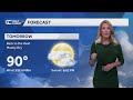 Rain chances are slim as temperatures soar later this week on the Gulf Coast