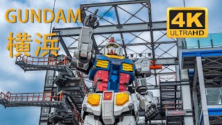 [4K] 2022 GUNDAM Robot in Japan GUNDAM FACTORY YOKOHAMA Gundam moves in Yokohama!