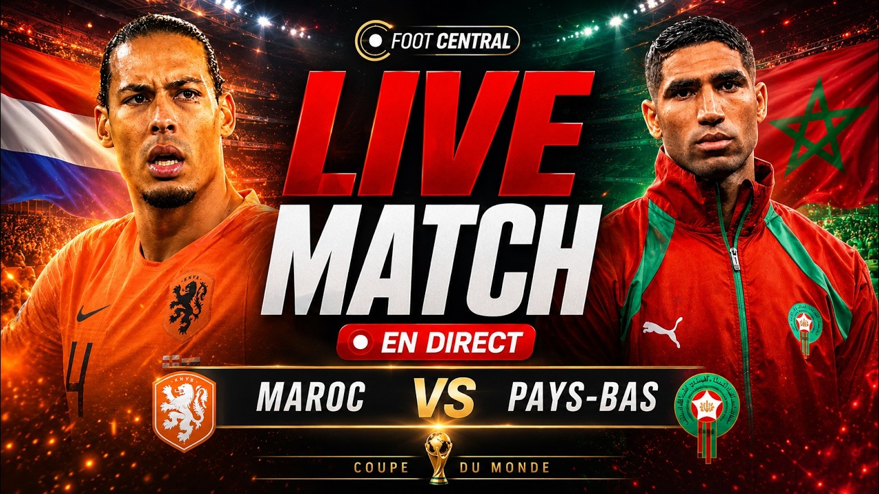 🇲🇦 Maroc 🆚 Pays-Bas 🇳🇱 En Direct 🔴 Live Match Coupe Du Monde
