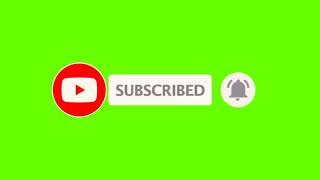 YouTube Subscribe Button with Bell Sound | Green Screen | No Copyrights 💯 |⚡Free Download