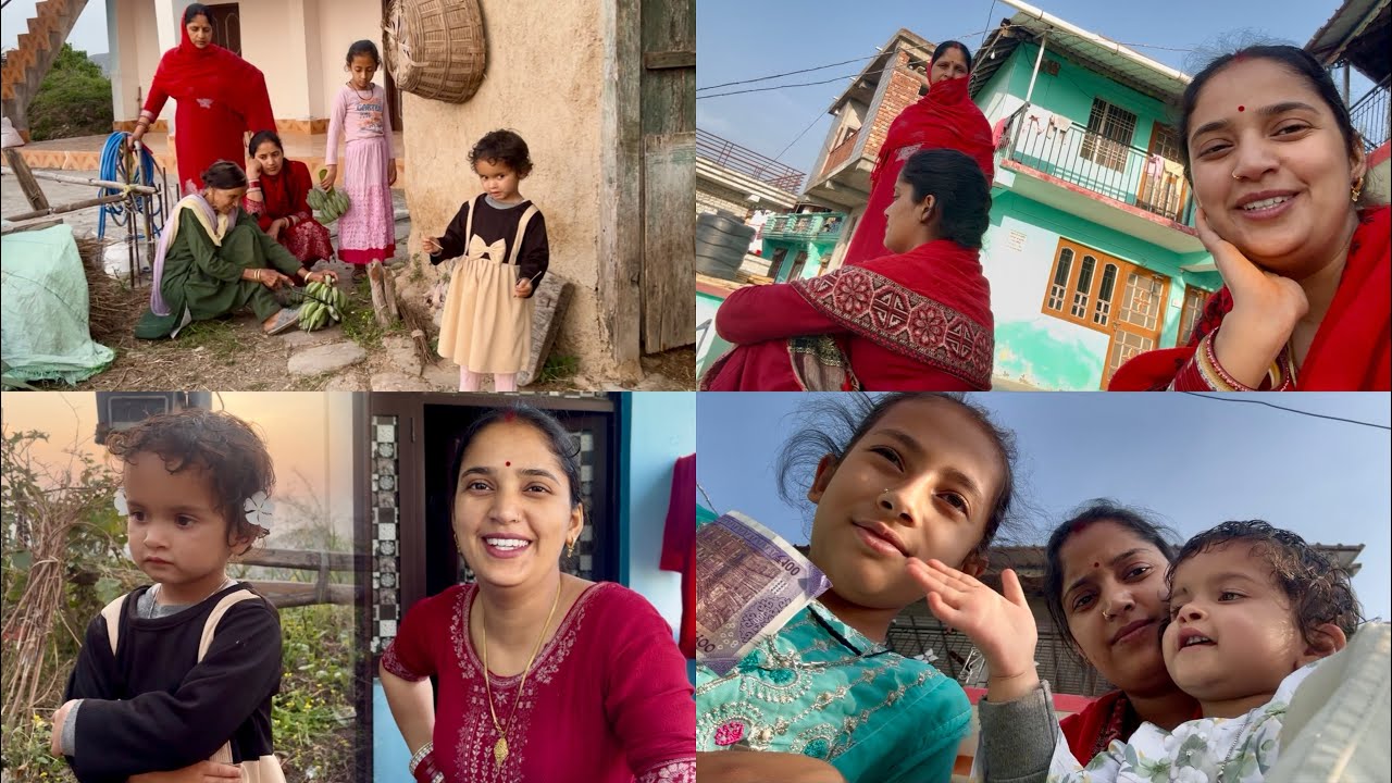 गाँव में लोग छोटी छोटी चीज़ों से ख़ुश हो जाते हैं #himachal #twins #village 